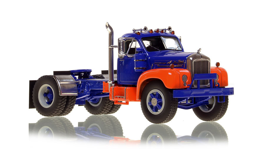 Fire Replicas Mack® B-61 Single Axle Tractor - Blue and Orange