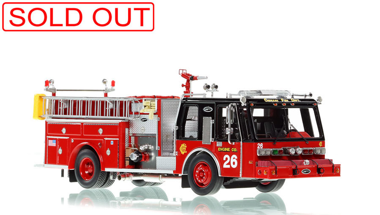 Fire Replicas Chicago Fire Department E-One Hurricane Engine 26 Scale Model