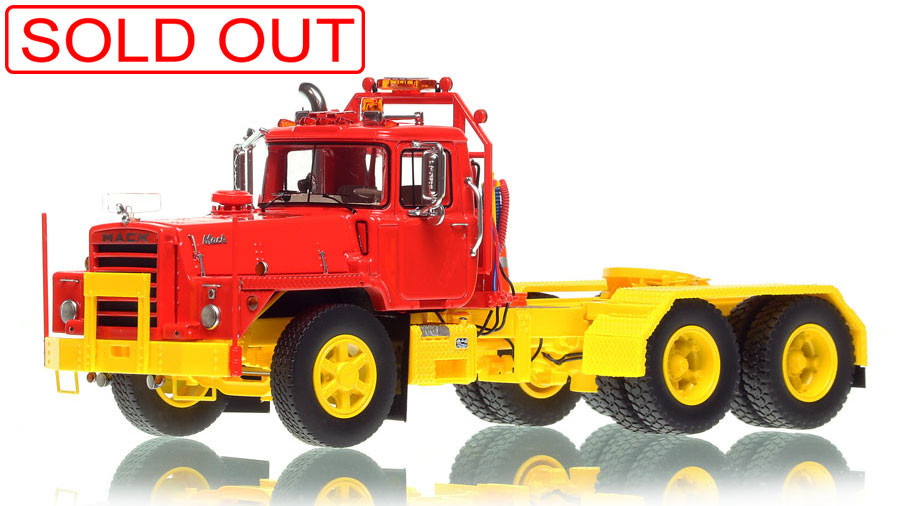 Fire Replicas Mack® DM 800 Tandem Axle Tractor - Red over Yellow