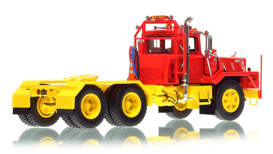 Fire Replicas Mack® DM 800 Tandem Axle Tractor - Red over Yellow