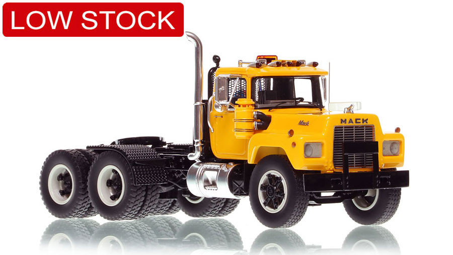 Fire Replicas Mack® R Tandem Axle Tractor - Yellow over Black