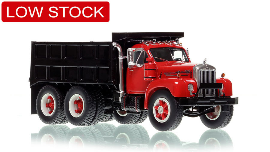 Fire Replicas Mack® B61 SX Tandem Axle Dump Truck - Red over Black