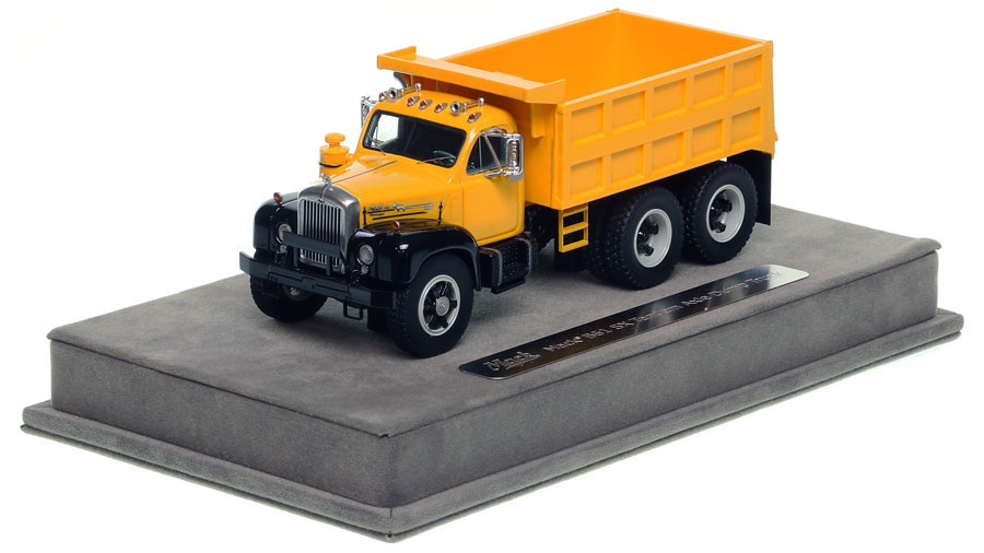 Fire Replicas Mack® B61 SX Tandem Axle Dump Truck - Yellow over