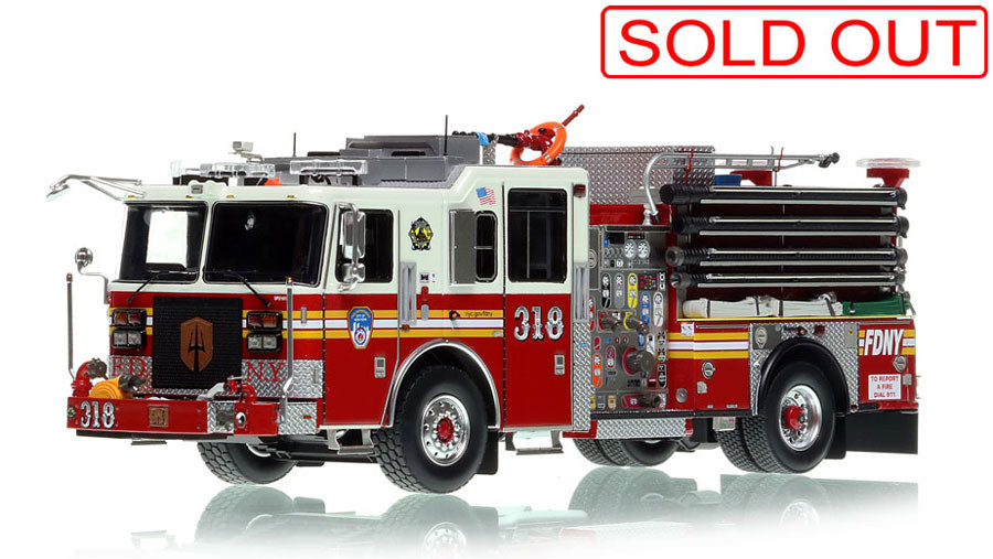 Fire Replicas FDNY 2021 Seagrave Attacker HD Engine 318 - Brooklyn