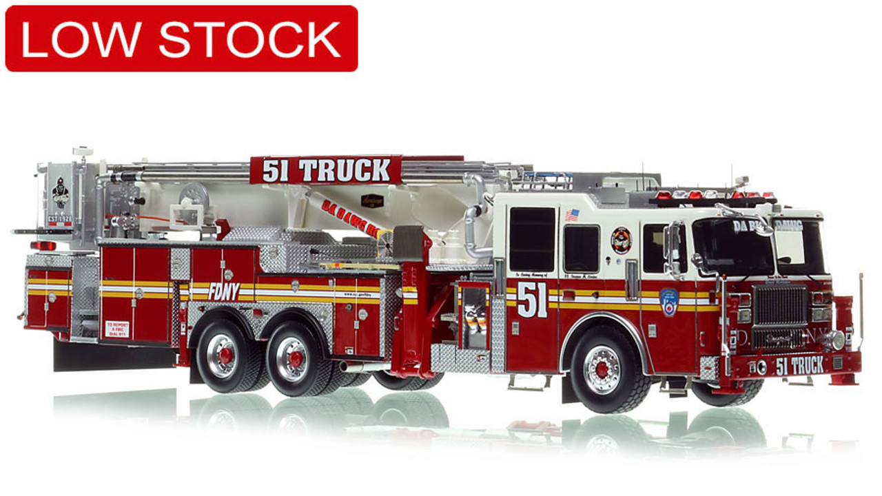 FDNY 2013 Seagrave Attacker 95' Tower Ladder 51 - Bronx Scale Model