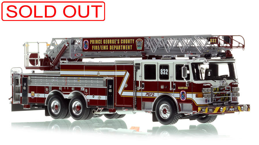 Fire Replicas PGFD 2021 Pierce Enforcer 107' Ascendant Truck 832