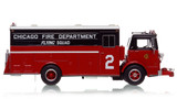 1:50 scale model of Chicago 1970 Mack MB/1972 Platt Flying Manpower Squad 2 - Southeast Side