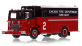 1:50 scale model of Chicago 1970 Mack MB/1972 Platt Flying Manpower Squad 2 - Southeast Side