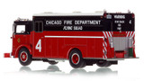 1:50 scale model of Chicago 1970 Mack MB/1972 Platt Flying Manpower Squad 4 - South Side