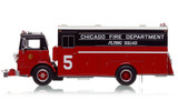 1:50 scale model of Chicago 1970 Mack MB/1972 Platt Flying Manpower Squad 5 - Northwest Side