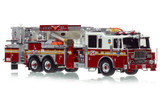 1:50 scale model of FDNY 2017 Seagrave Attacker 75' Tower Ladder 120 - Brooklyn