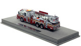 1:50 scale model of FDNY 2016 Seagrave Attacker 75' Tower Ladder 127 - Queens
