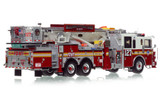 1:50 scale model of FDNY 2016 Seagrave Attacker 75' Tower Ladder 127 - Queens