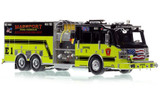 1:50 scale model of Massport Fire-Rescue 2019 Rosenbauer Commander Engine 1