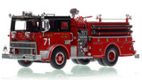 1:50 scale model of Chicago Fire Department 1974 Mack MB Engine Co. 71 - North Side - West Rogers Park