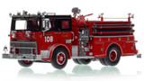 1:50 scale model of Chicago Fire Department 1974 Mack MB Engine Co. 108 - Northwest - Jefferson Park