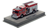 1:50 scale model of 2025 Limited Edition Pierce Dash Engine - Red over Red
