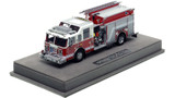 1:50 scale model of 2025 Limited Edition Pierce Dash Engine - White over Red