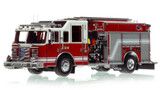 1:50 scale model of 2025 Limited Edition Pierce Dash Engine - White over Red