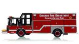 1:50 scale model of Chicago Fire Department 1996 HME/Saulsbury Hazardous Incident Team 