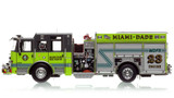 1:50 scale model of Miami-Dade Fire Rescue 2023 Pierce Enforcer Engine 23 - Suniland/Pinecrest