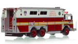 1:50 scale model of FDNY 1985 Mack MC/Saulsbury Rescue Services - Ex R5 - Staten Island