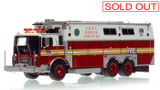 1:50 scale model of FDNY 1985 Mack MC/Saulsbury Rescue Services - Ex R5 - Staten Island