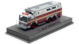 1:50 scale model of FDNY 1985 Mack MC/Saulsbury Rescue Services - Ex R1 - Manhattan