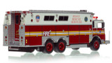 1:50 scale model of FDNY 1985 Mack MC/Saulsbury Rescue Services - Ex R1 - Manhattan