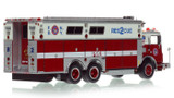 1:50 scale model of FDNY 1990 Mack MC/Saulsbury Rescue 2 - Brooklyn