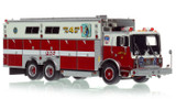 1:50 scale model of FDNY 1988 Mack MC/Saulsbury Rescue 4 - Queens
