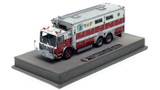 1:50 scale model of FDNY 1988 Mack MC/Saulsbury Rescue 4 - Queens