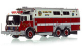 1:50 scale model of FDNY 1985 Mack MC/Saulsbury Rescue 5 - Staten Island