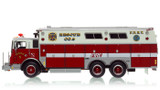 1:50 scale model of FDNY 1985 Mack MC/Saulsbury Rescue 5 - Staten Island