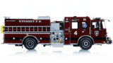 1:50 Scale Model of Syosset Fire Department 2022 Pierce Enforcer Engine 584