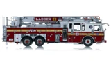 1:50 Scale Model of 1:50 Scale Model of FDNY 2024 Seagrave Attacker HD 100' Ladder 8 - Manhattan