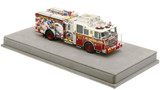 1:50 museum grade scale model of FDNY Squad 61