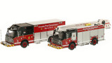 1:50 scale models of Chicago Fire Department Rosenbauer Squad 5/5A