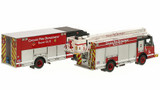 1:50 scale models of Chicago Fire Department Rosenbauer Squad 5/5A