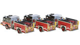 1:50 scale museum grade replicas of Chicago Fire Department E-One Engine 28, 50 and 71