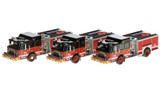 1:50 scale museum grade replicas of Chicago Fire Department E-One Engine 28, 50 and 71