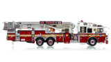1:50 scale model of FDNY 2013 Seagrave Attacker 95' Tower Ladder 161 - Brooklyn