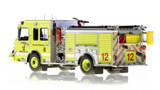 1:50 museum grade scale model of Chicago Fire Department O'Hare International Airport Spartan Engine 12