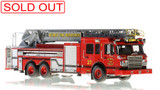 1:50 scale model of Detroit Fire Department Spartan/Smeal Ladder 27
