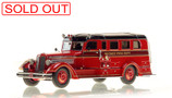 1:50 scale Detroit Fire Department 1937 Seagrave Safety Sedan - In Service Edition
