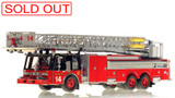 1:50 scale museum grade replica of Chicago Fire Department E-One Hurricane Tower Ladder 14