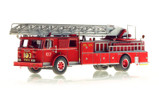 1:50 scale museum grade model of FDNY Ladder 103-2 - 1974 Seagrave Phone Booth 100' Ladder