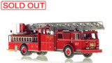 1:50 scale museum grade model of FDNY Ladder 103-2 - 1974 Seagrave Phone Booth 100' Ladder