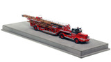 1:50 scale model of Chicago Fire Department 1954 FWD 85' Tractor Drawn Aerial
