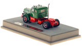 1:50 scale model of a 1954 Autocar DC-100T - Green over Red